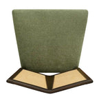 - Oliver Mid-Century Rattan Back Upholstered Dining Chair Set of 2