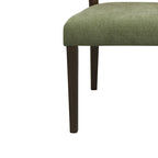 - Oliver Mid-Century Rattan Back Upholstered Dining Chair Set of 2