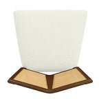 - Oliver Mid-Century Rattan Back Upholstered Dining Chair Set of 2