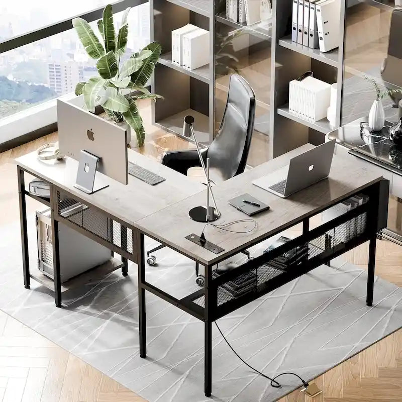 Futzca L Shaped Home Office Desk