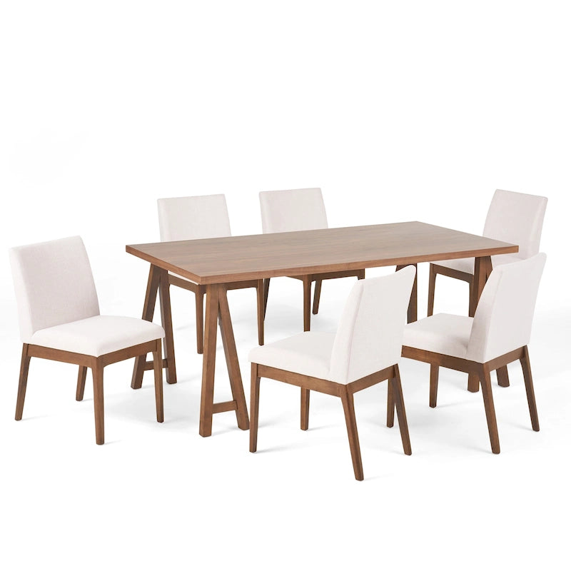 Mid-Century Modern 7 Piece Dining Set by