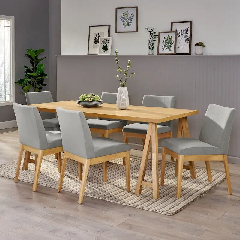 Mid-Century Modern 7 Piece Dining Set by