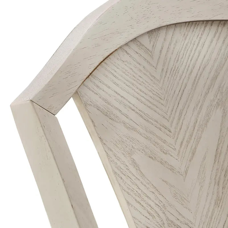 Dual-tone Solid Rubberwood Round Dining Table Set by