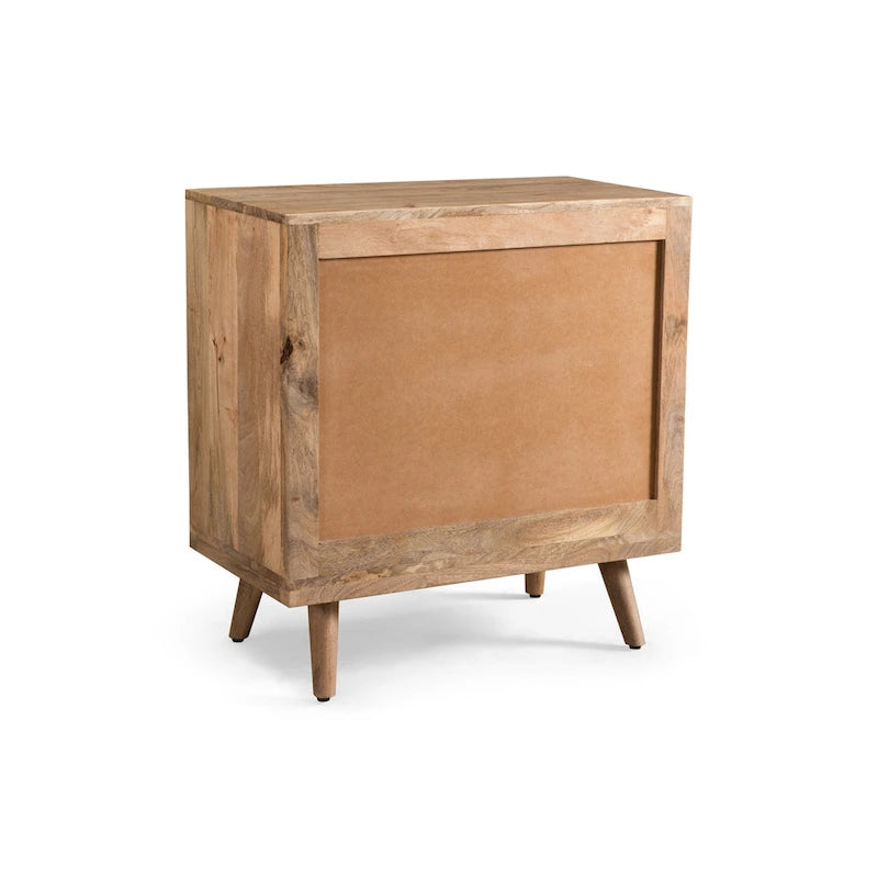 Mid-Century Modern Handcrafted Mango Wood 3 Drawer Chest by