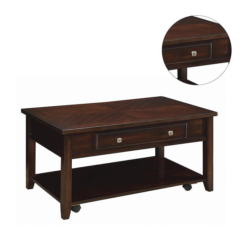 Rectangular Lift Top Coffee Table in Walnut