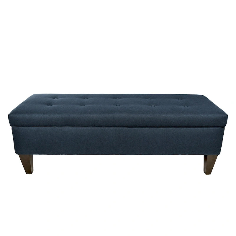  Brooke 10 Button Tufted Dawson7 Long Storage Bench Ottoman