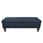  Brooke 10 Button Tufted Dawson7 Long Storage Bench Ottoman