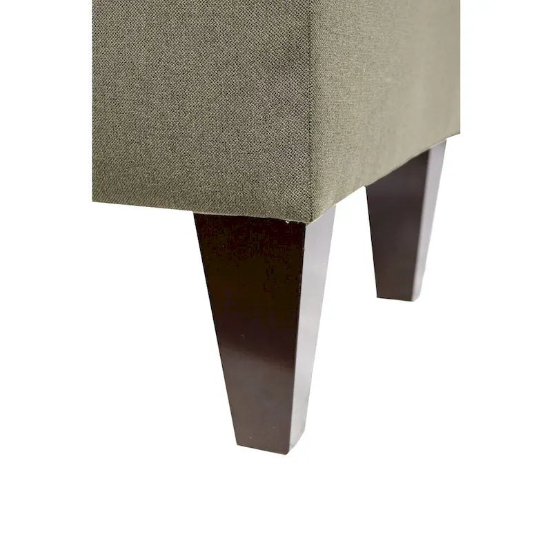 10 Button Tufted Long Storage Bench Ottoman