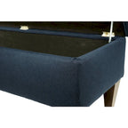 10 Button Tufted Long Storage Bench Ottoman