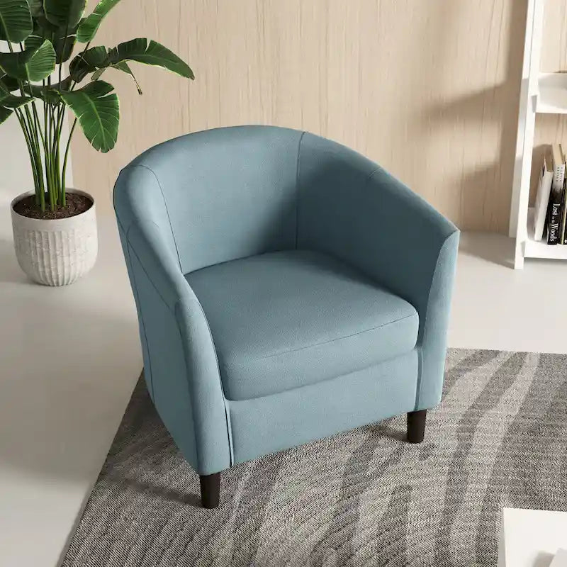 Modern Barrel Accent Chairs Cozy Armchair Club Chair