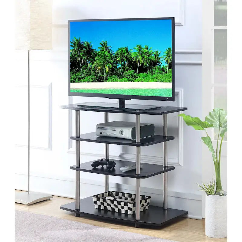  Designs2Go No Tools 4 Tier Highboy TV Stand