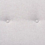 Mid-Century Modern Fabric Upholstered Walnut Finished Bench - 17.9 High x 48.8 Wide x 18.3 Deep