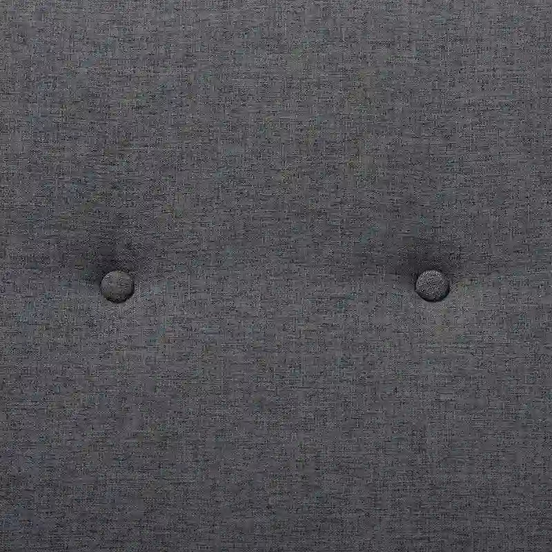 Mid-Century Modern Fabric Upholstered Walnut Finished Bench - 17.9 High x 48.8 Wide x 18.3 Deep