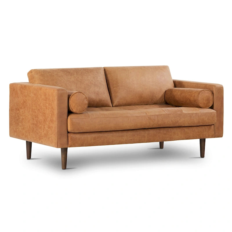 Napa 72 Apartment Sofa - Full Grain Genuine Italian Leather