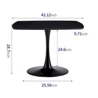 42.1\31.49 Mid-century Pedestal Leisure Coffee Table