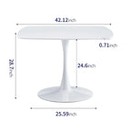 42.1\31.49 Mid-century Pedestal Leisure Coffee Table
